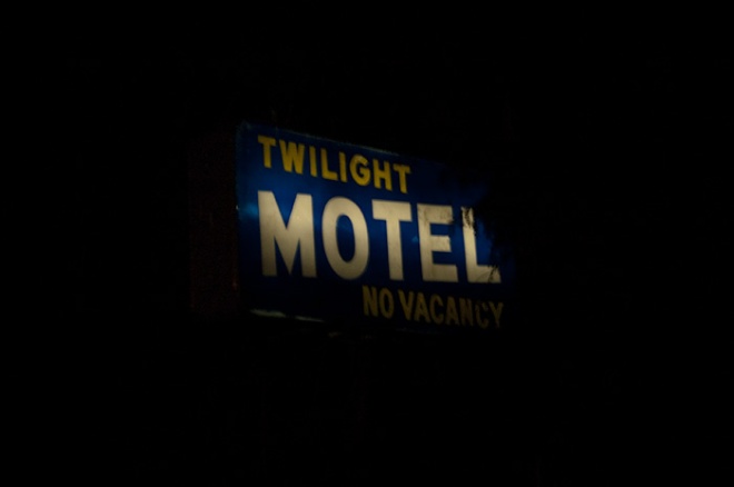 Twilight Motel sign, Okanagan Falls, BC